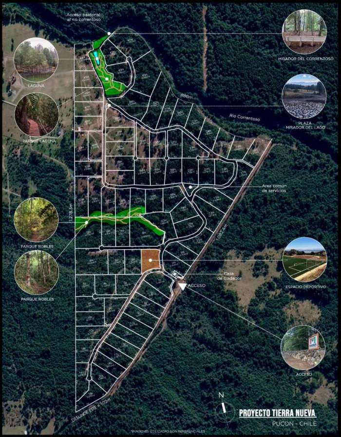 Planos Venta de Parcelas en Loteo Tierra Nueva Puc�n, desarrollado por Magisur