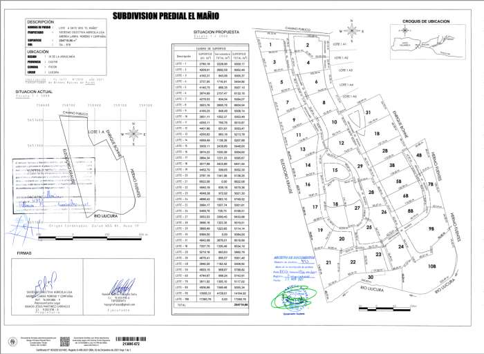 Plans Venta de Dos Parcelas en Condominio El Ma��o con Terma Privada y Orilla de R�o