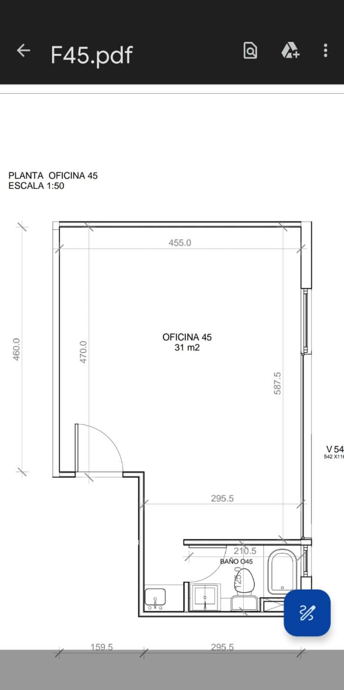 Planos Arriendo Oficina N�45 en Edificio Alta Terra, en pleno centro de Puc�n