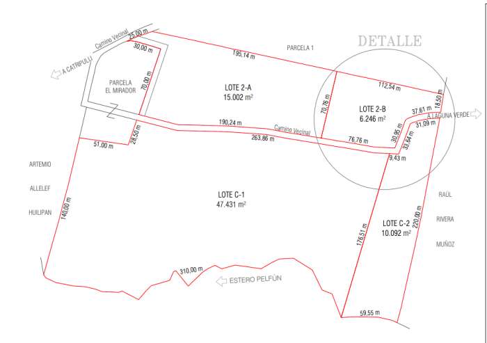 Planos Venta Campo El Copihual, tranquilidad y hermosas vistas